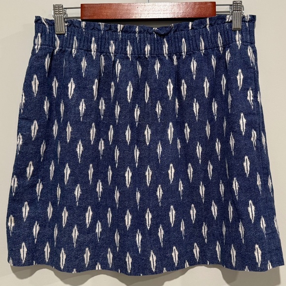 J Crew Linen blend Ikat mini skirt - Picture 1 of 6